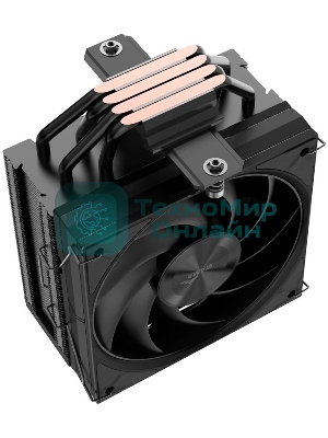 Кулер для процессора SAMA A40 (240W, 4-pin PWM, 152мм, 4x6мм, 1x120мм, 78CFM, 29dBA, 2200RPM, S: 1851/1700/1200/115X, AM5/AM4, черный)