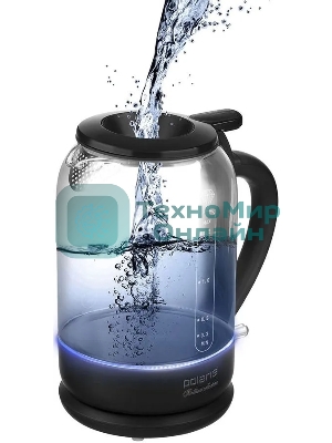 Чайник электрический Polaris PWK1753CGL черный Чайник стекло