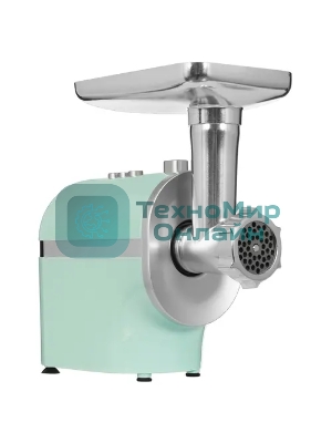 Мясорубка электрическая Eurostek EMG-0903 зеленый, 2000 Вт, 2.0 кг/мин, реверс, защита от перегрузки, насадки - 5