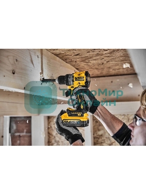 Дрель-шуруповерт DeWalt DCD800H2T-QW, Аккумуляторная, 18В, 2 АКБ, Ударная, Кейс