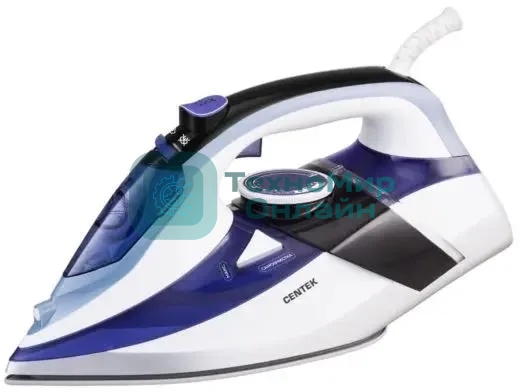 Утюг Centek CT-2318 синий, 2800 Вт, 50 г/мин, 190 г/мин, 350 мл