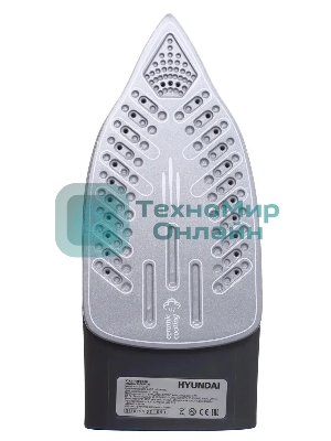 Утюг Hyundai H-SI01789 серый/темно-синий, 2400 Вт, 20 г/мин, 160 г/мин, 300 мл