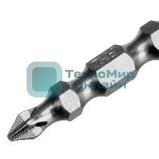 Бита двухстор. Gross PH2-PH1х45мм, сталь S2, 10шт.