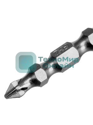 Бита двухстор. Gross PH2-PH1х45мм, сталь S2, 10шт.