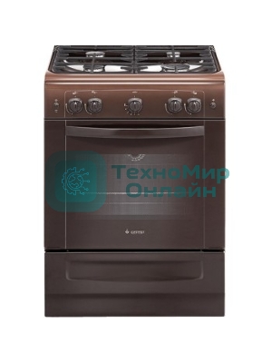 Плита газовая Gefest ПГ 6100-01 0301 коричневый, конфорок 4 шт, духовка 52 л, 60 см x 85 см x 60 см