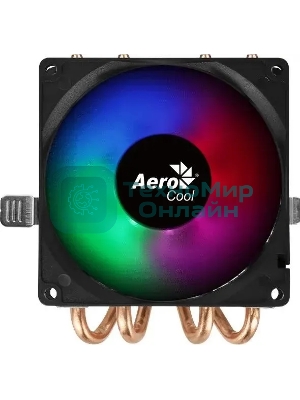 Кулер для процессора AeroCool/Formula Air Frost 4 черный, 90 мм, алюминий/медь, 1800 об/мин, 25.7 дБ, 3 pin, 125 Вт, 78 мм
