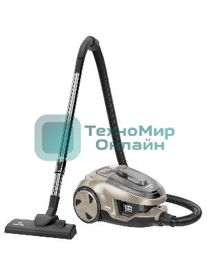 Пылесос Eurostek EVC-KP06С бежевый, 450/2600 Вт, уборка сухая, пылесборник контейнер, 2.5 л