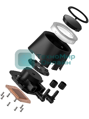 Система жидкостного охлаждения ID-Cooling FX360 LCD PE (Soc 1851/1700/1200/115X/AM5/AM4, 3x120мм fan, 2450rpm, 34.3 дБ, 350W, PWM 4-pin, Al+Cu) (FX360 LCD PE)