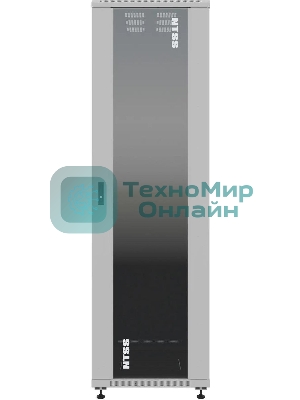 Шкаф серверный NTSS Премиум (NTSS-R22U60100GS) напольный 22U 600x1000мм пер.дв.стекл металл 900кг серый IP20 сталь
