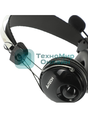 Гарнитура A4Tech HU-7P чёрный, проводная