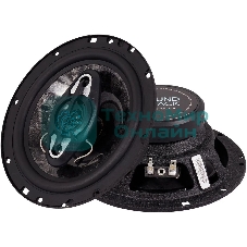 Колонки автомобильные Kicx SA 165 150Вт 92дБ 4Ом 16.5 см (6 1/2 дюйм) (ком.: 2 кол.) коаксиальные четырехполосные