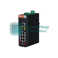 Коммутатор Dahua DH-IS4210-8GT-120 8x1 Гбит/с 2SFP 8PoE 120W управляемый