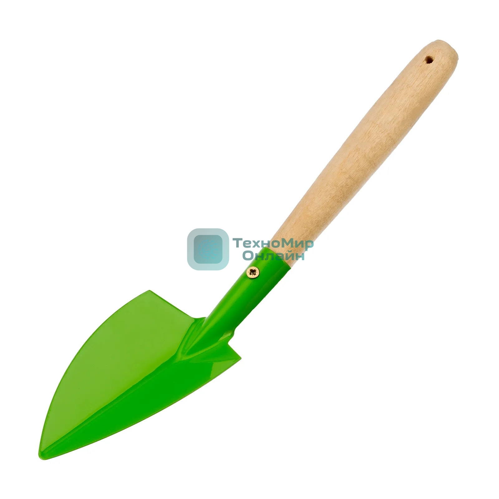 Совок посадочный широкий Palisad 70х310 мм, стальной, деревянная рукоятка