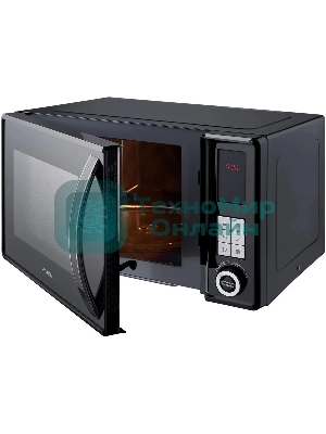 Микроволновая печь Hyundai HYM-D3010 черный, 23 л, 800 Вт, переключатели - кнопки, поворотный механизм