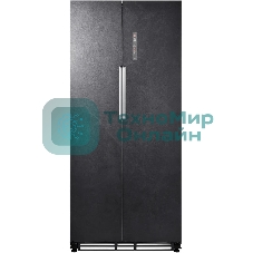 Холодильник LEX LSB458StGIDBI серый трехкамерный 234/202л морозилка снизу, No Frost, Side by Side