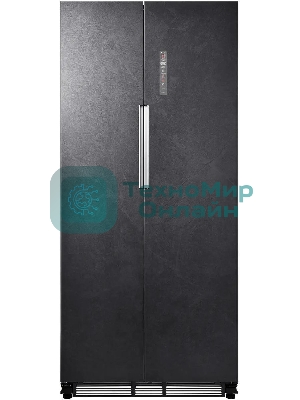 Холодильник LEX LSB458StGIDBI серый трехкамерный 234/202л морозилка снизу, No Frost, Side by Side