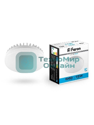 Лампа светодиодная Feron LB-454 15Вт GX53 дневной таблетка
