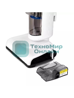 Пылесос вертикальный паровой Kitfort КТ-5157-3 белый/синий, питание от сети, 600 Вт, уборка влажная/паром/сухая, пылесборник 1,2 л