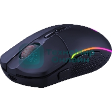 Мышь беспроводная Redragon 2.4G,проводная игровая 7+кн.колесо 10000dpi RGb черный Invader Pro