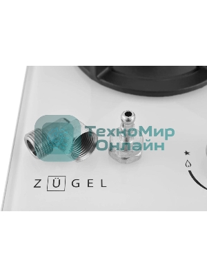 Варочная панель газ ZUGEL ZGH452W, белая