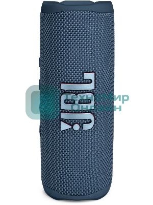 Портативная акустика JBL Flip 6 синий, Bluetooth 5.1, время воспроизведения 12 ч, емкость аккумулятора 4800 mAh, время заряда 2,5 ч, синий
