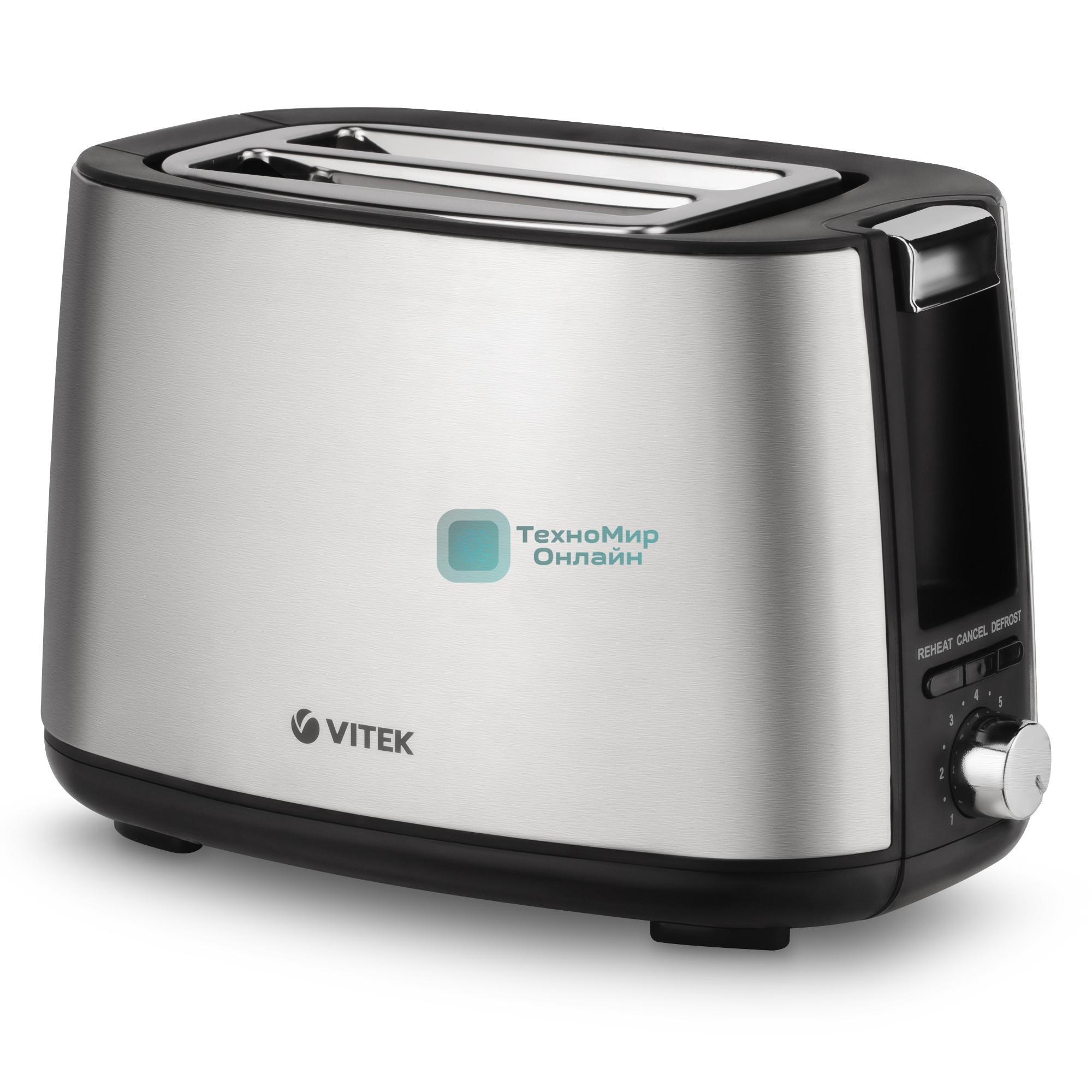 Тостер Vitek VT-7170 (MC) серебро/черный