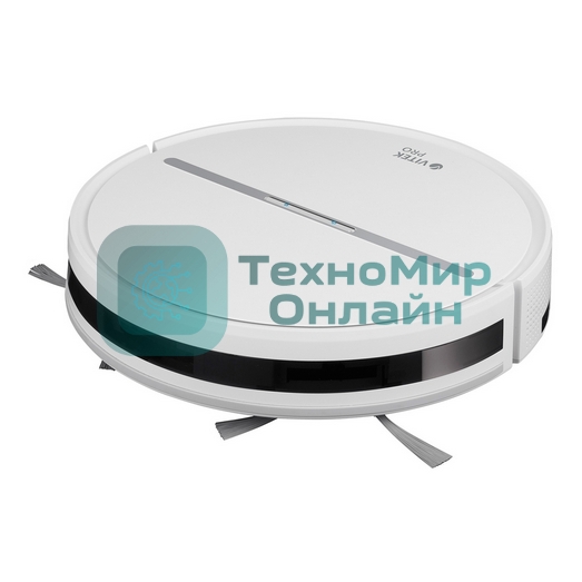 Робот-пылесос Vitek VT-1807 белый, 2200 мАч Li-Ion, уборка сухая/влажная, пылесборник контейнер 0.45 л