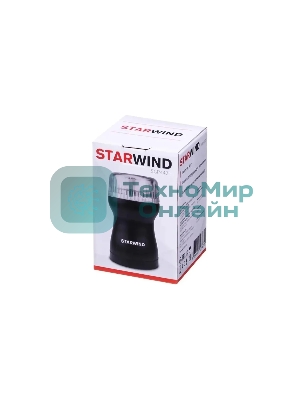 Кофемолка Starwind SGP4421 200Вт сист.помол.:ротац.нож вместим.:40гр черный