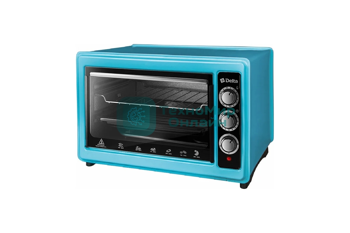 Мини-печь Delta D-0123 голубая