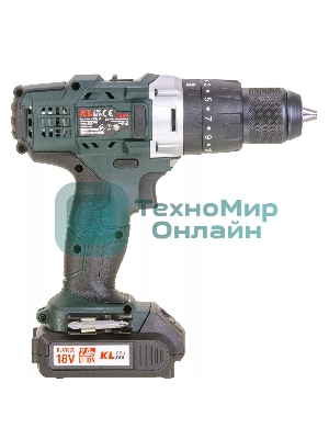 Дрель-шуруповерт Klpro KLDM18-20, 18 В, 2 Ач, 40 Нм, щеточный, ударный