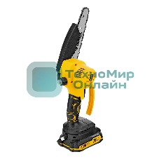 Цепная мини-пила аккумуляторная бесщет. Denzel CCS-150, шина 150 мм, Li-Ion, 20 В