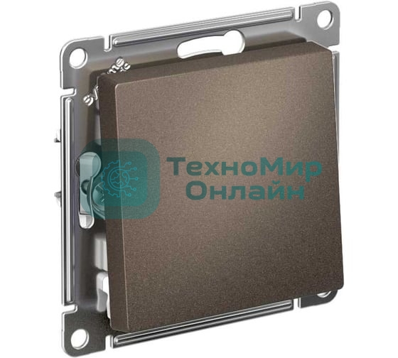 Выключатель ATLASDESIGN 1-клавишный, сх.1, 10АХ, механизм, МОККО