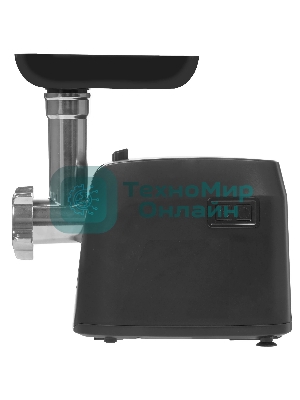 Мясорубка электрическая Moulinex ME112832 черный/серебристый, 1600 Вт, 1.9 кг/мин, реверс, защита от перегрузки, насадки - 5