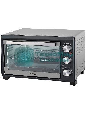 Мини-печь Hyundai MIO-HY072 23 л, 1500 Вт, серебристый/черный