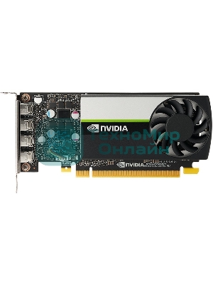 Видеокарта NVIDIA T1000 4G, long bracket and short bracket together