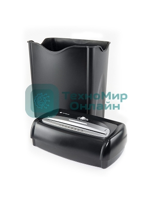 Шредер Heleos УД15-2 черный/серебристый (секр.Р-2) ленты 12лист. 15лтр. скобы пл.карты