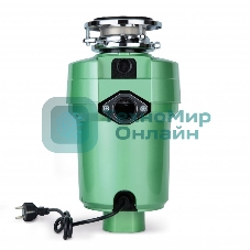 Измельчитель пищевых отходов Бирюса WD-750E2 750Вт, зеленый