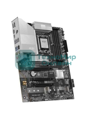 Материнская плата MSI PRO Z890-S WIFI, LGA 1851, Intel Z890, 4xDDR5, 4xSATA, 3xM.2, 1xPCIe 5.0 x16, 2xPCIe 4.0 x4, 1xHDMI, 1xDP, 1xUSB-C Thunderbolt 4, 1xUSB-C 3.2 Gen 2x2, 1x 2.5Gb LAN, 6xUSB-A 3.2 Gen 1, 3x3.5 мм, 7.1, ATX