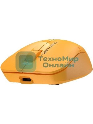 Мышь беспроводная A4Tech Fstyler FG15C Air2 желтый, 1200 dpi, радиоканал, USB, кнопки - 3