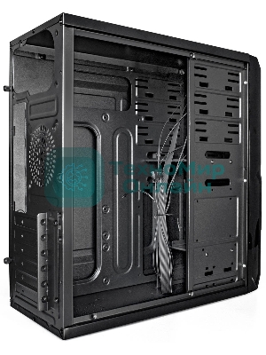 Компьютерный корпус Miditower ExeGate XP-329S-UNS500 (ATX, БП UNS500 с вент. 12см, 2*USB, аудио, черный)