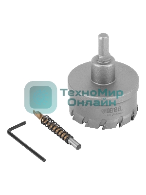 Коронка по металлу Denzel твердосплавная, 64 мм