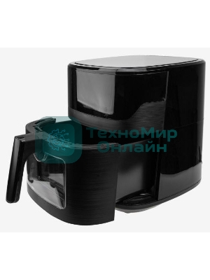 Аэрогриль Eltronic 777-02 черный, 1600 Вт, 6.3 л, сенсор, 10 программ