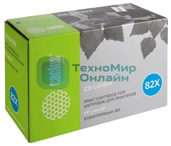 Тонер-картридж Cactus CS-C4182X черный для HP LaserJet 8100/8150/Mopier 320 (20000 стр.)