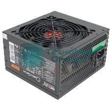 Блок питания Ginzzu CB500 12CM черный,24+4p,PCI-E, 4*SATA, 3*IDE,оплетка MB, кабель питания