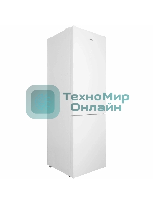 Холодильник Hyundai CC35083F белое стекло двухкамерный 240/95л морозилка снизу, No Frost