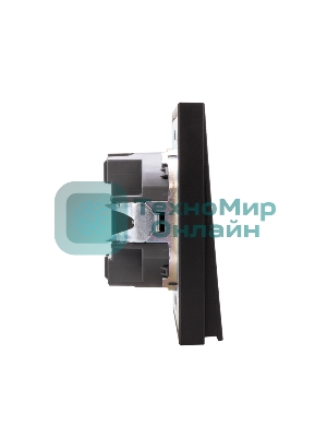 Выключатель Kranz STRONG 1 кл с подсветкой 10А с/у антрацит