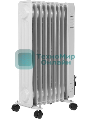 Масляный обогреватель Centek CT-6201 (9 секций) белый, 2000 Вт, 20 м2, термостат