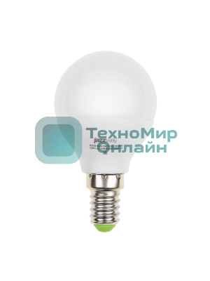 Лампа светодиодная JazzWay PLED-ECO-G45 5Вт шар 3000К теплый белый E14 400лм 220-240В