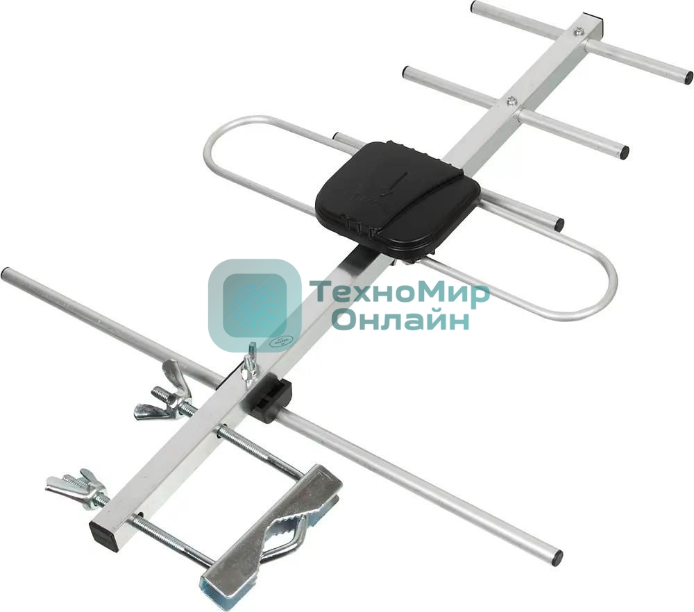 Антенна телевизионная Hyundai H-TAE100 9дБ пассивная серебристый