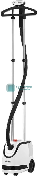 Отпариватель Kitfort КТ-9301 белый/черный, 2000 Вт, 42 г/мин, 3500 мл